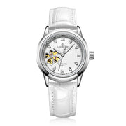 LAOGESH Women's Fully Automatic Mechanical Watch Fashion Hot Selling Night Glow Genuine Leather Steel Band Couple Watch